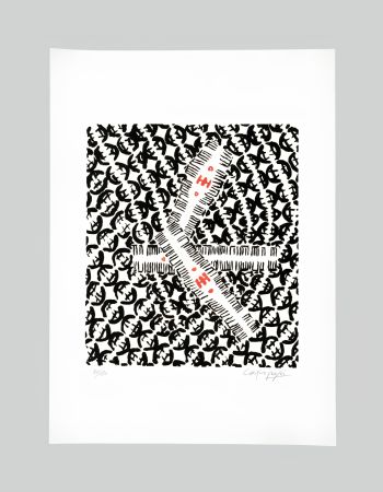 Lithographie Capogrossi - Giuseppe capogrossi (1900–1972) - Lithography on Fabriano paper - 1957