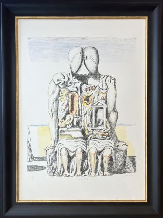 Lithographie De Chirico - Gli Archeologi