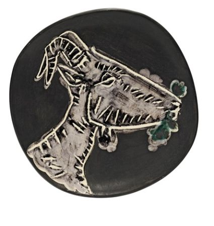 Keramik Picasso - Goat’s head in profile 