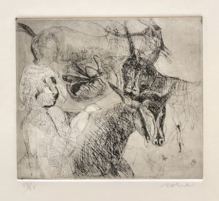 Stich Toledo - Goats with Woman 