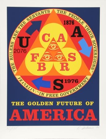 Siebdruck Indiana - Golden Future of America