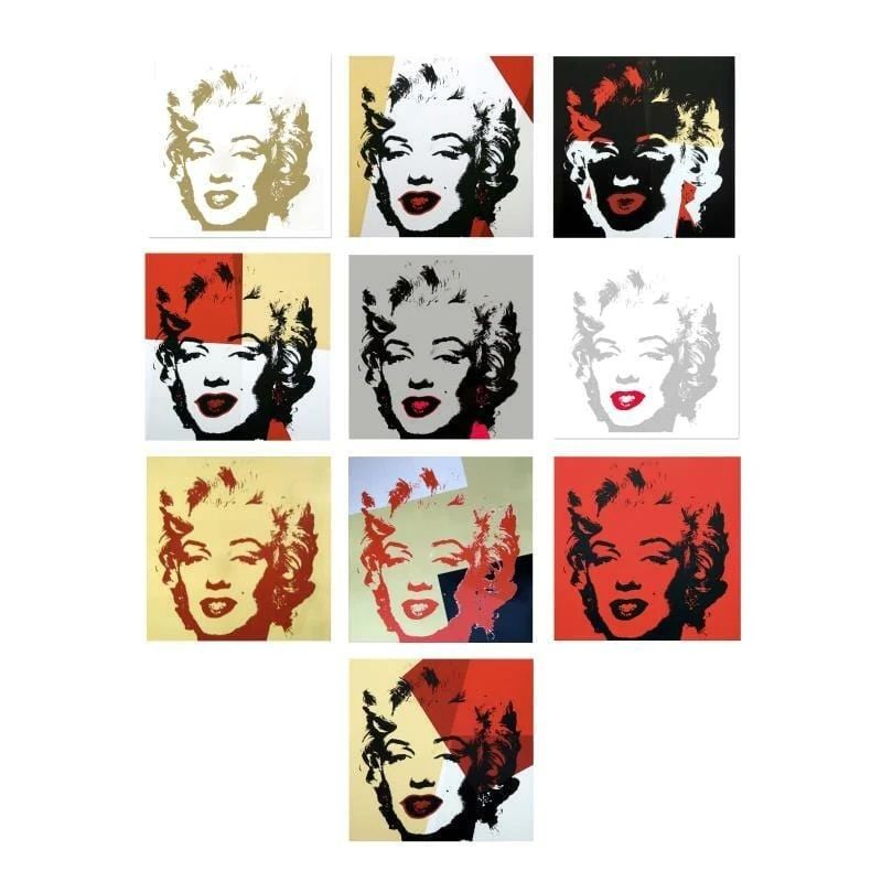 Siebdruck Warhol (After) - Golden Marilyn Portfolio