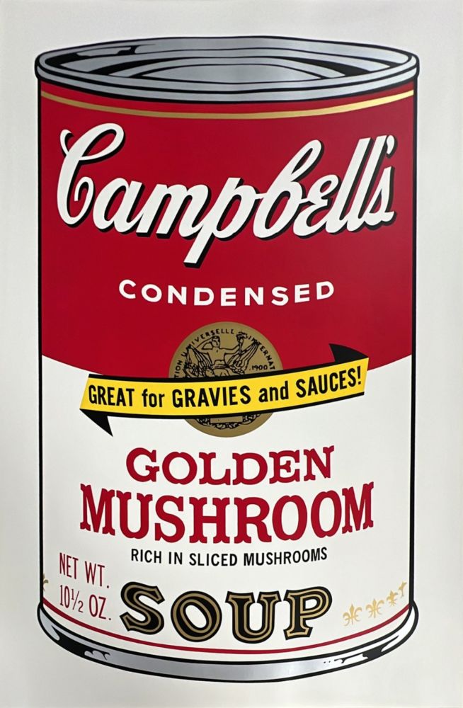 Siebdruck Warhol - Golden Mushroom (from Campbell's Soup II)