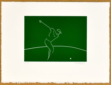 Linolschnitt Larregui - Golf IV