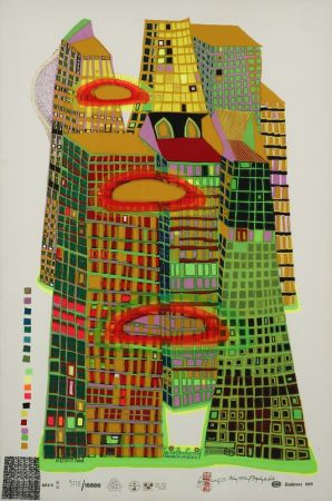 Siebdruck Hundertwasser - Good Morning City