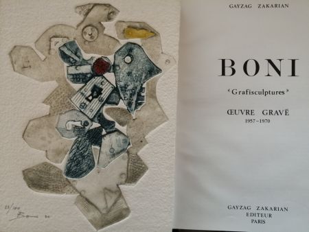 Illustriertes Buch Boni - Grafisculptures - Oeuvre gravé - 1957 - 1970
