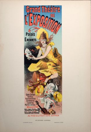 Lithographie Cheret - Grand Théâtre de l'Exposition, 1896