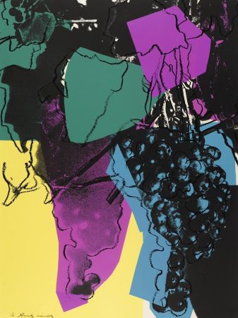 Siebdruck Warhol - Grapes #195