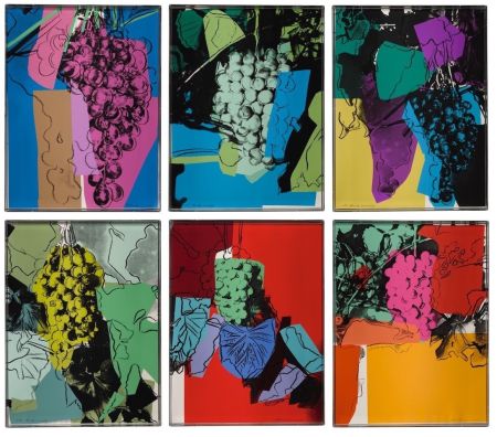 Siebdruck Warhol - Grapes Complete Portfolio