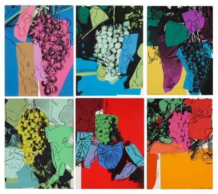 Siebdruck Warhol - Grapes Complete Portfolio