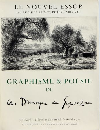 Plakat De Segonzac - Graphisme et Poésie