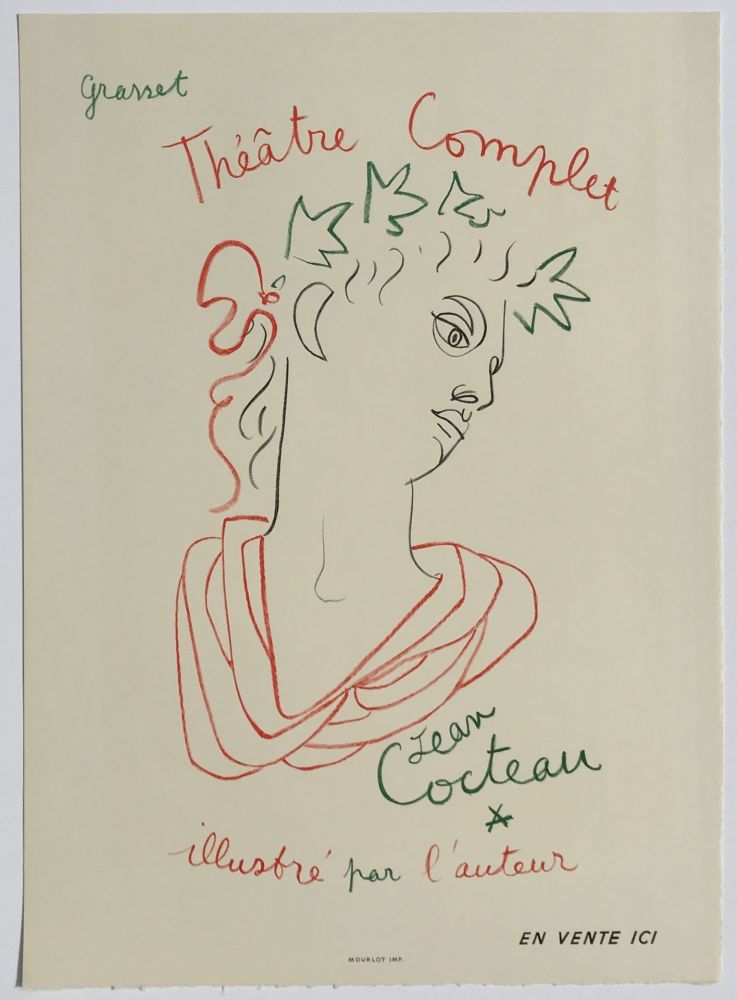 Lithographie Cocteau - Grasset Theatre Complet