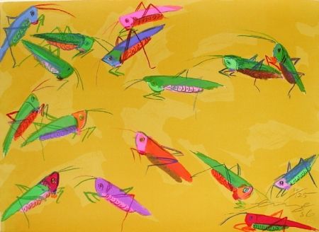 Lithographie Ting - Grasshoppers