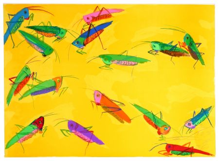 Lithographie Ting - Grasshoppers