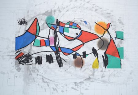 Stich Miró - Gravure Pour Un Exposition - D606