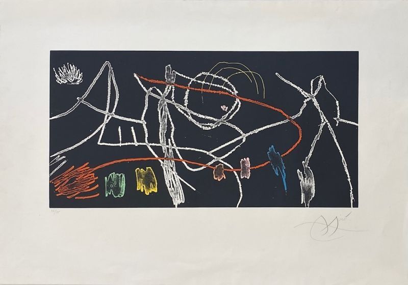 Radierung Und Aquatinta Miró - Gravures pour une exposition 