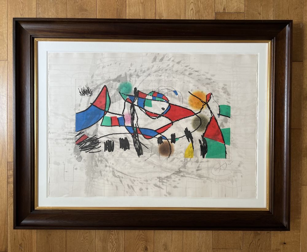 Radierung Und Aquatinta Miró - Gravures pour une Exposition (Plate 1)