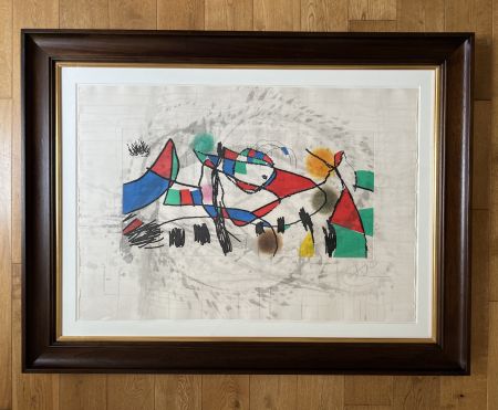 Radierung Und Aquatinta Miró - Gravures pour une Exposition (Plate 1)