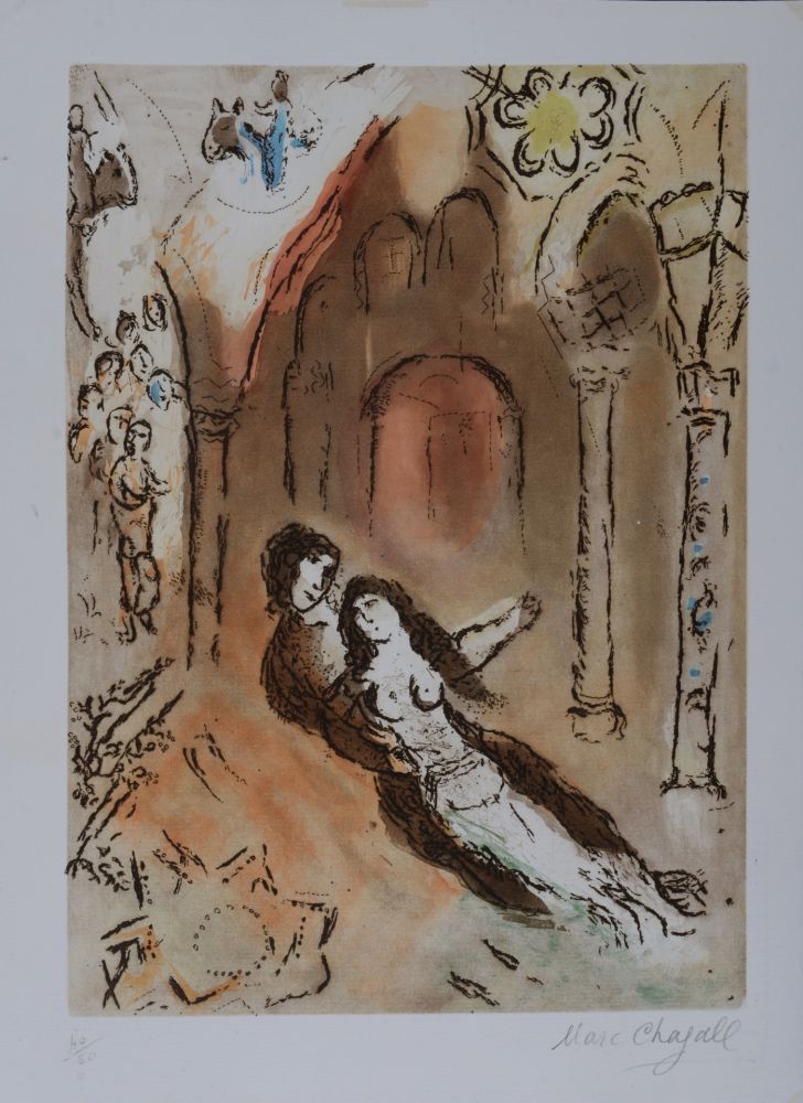 Radierung Und Aquatinta Chagall - Grenade, Hand-Signed