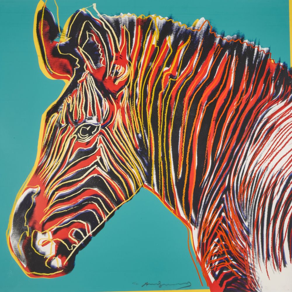 Siebdruck Warhol - Grevys Zebra (FS II.300)