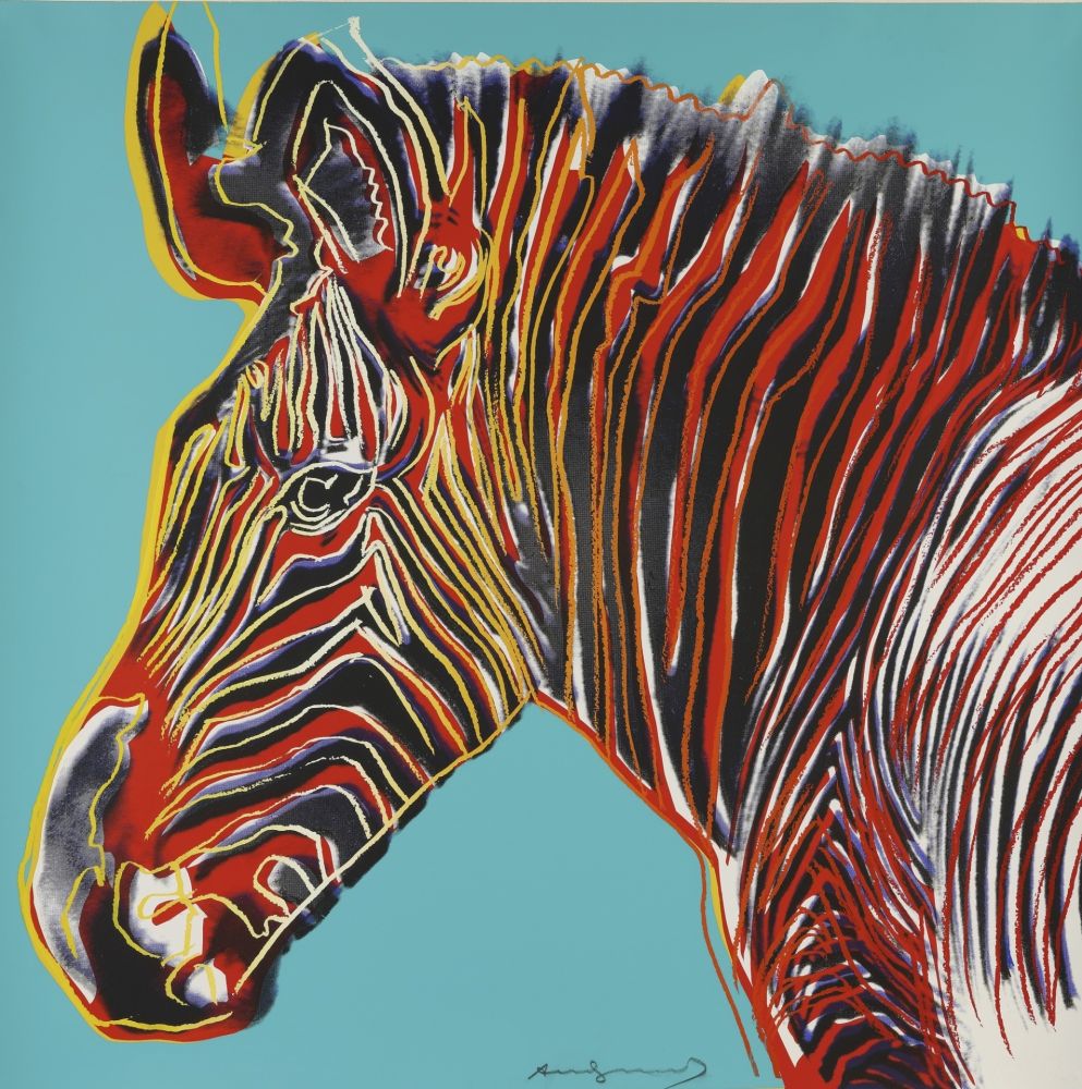 Siebdruck Warhol - Grevys Zebra (FS II.300)