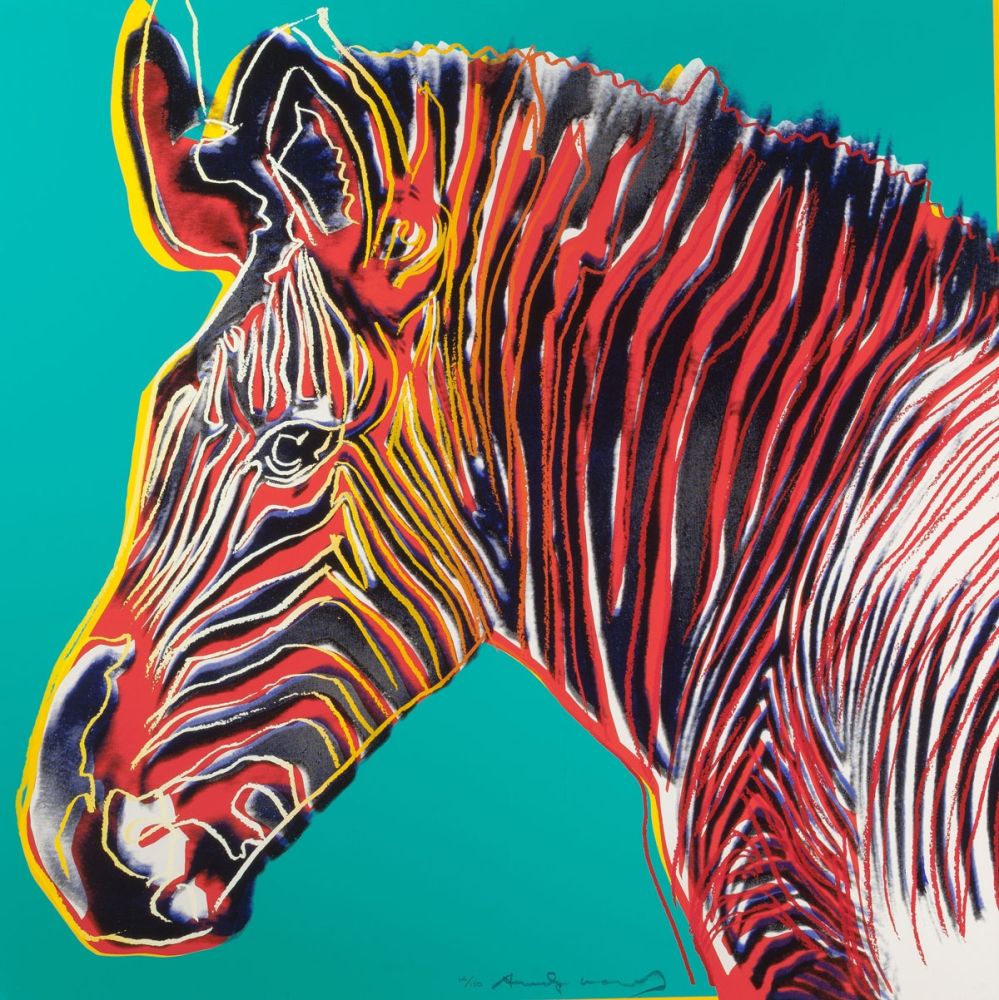 Siebdruck Warhol - Grevys Zebra (FS II.300)