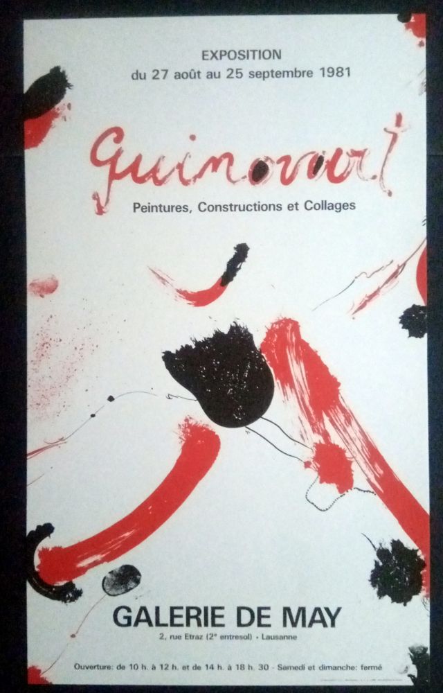 Plakat Guinovart - Guinovart - Peintures construccions et collages Galeria de May 1981