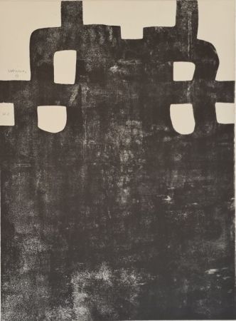 Lithographie Chillida - Gurutze Gorria III (Rotes Kreuz III) 