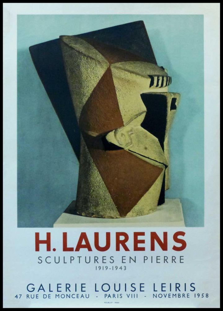 Plakat Laurens - H. LAURENS - GALERIE LOUISE LEIRIS SCULPTURES EN PIERRE 