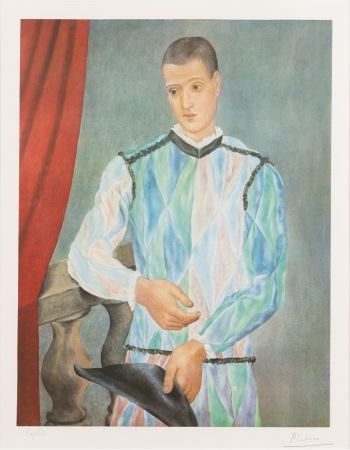 Lithographie Picasso - Harlequin