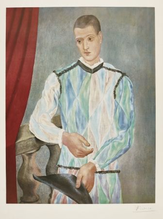 Lithographie Picasso - Harlequin (Barcelona Suite)