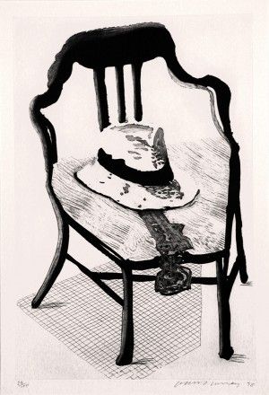 Radierung Und Aquatinta Hockney - Hat on Chair, from Geldzahler Portfolio