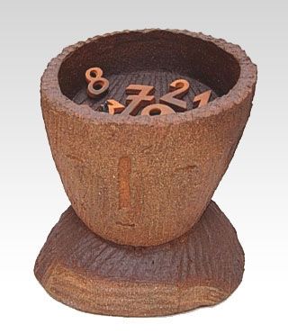 Keramik Folon - Head numbers - Tête chiffres