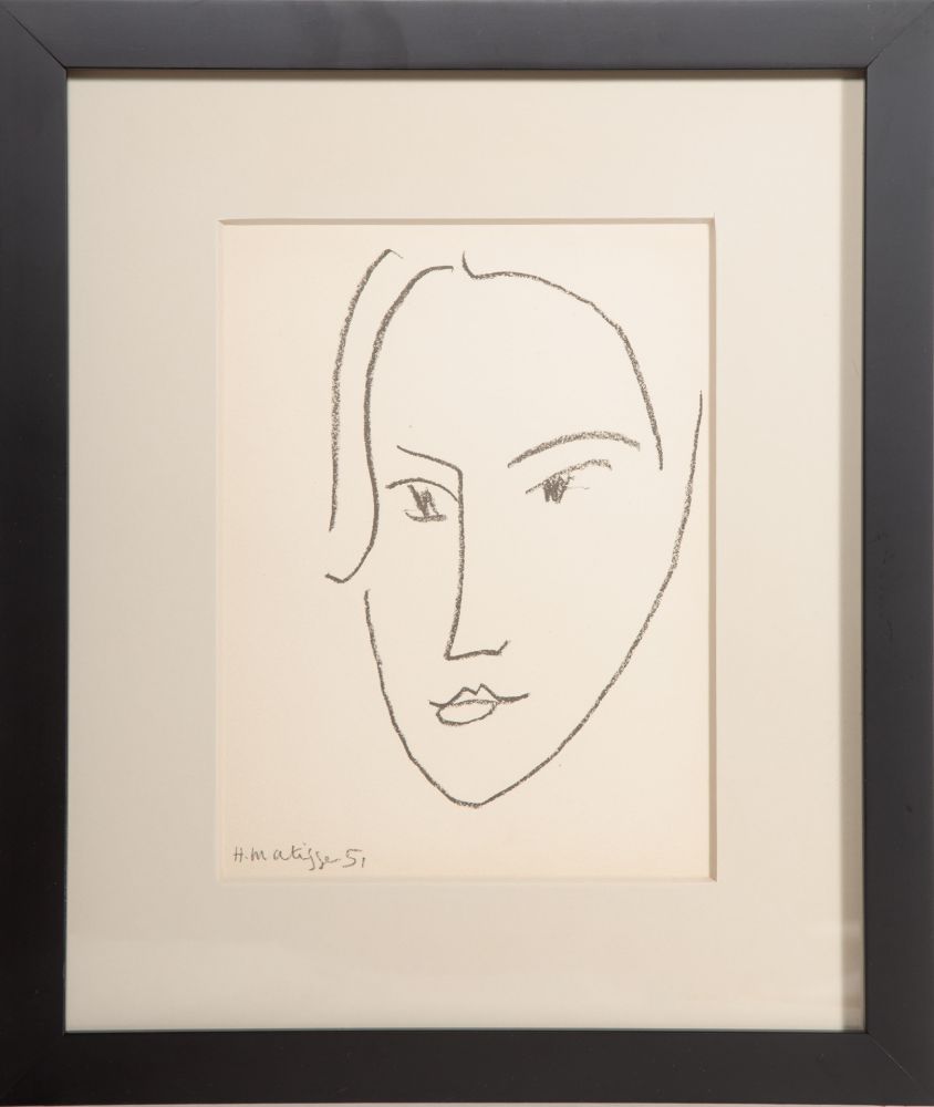 Lithographie Matisse - Head of a Woman