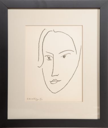 Lithographie Matisse - Head of a Woman