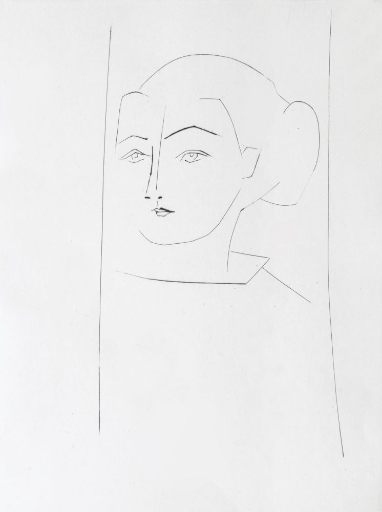 Stich Picasso - Head of a Woman Wearing her hair in a Chignon