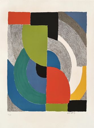 Lithographie Delaunay - Helice Olympie