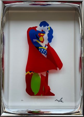 Siebdruck Lodola - Heroes in love (Plexiglass)