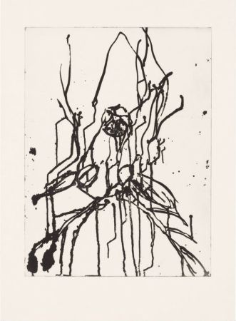 Aquatinta Baselitz - Hirsch I (black)