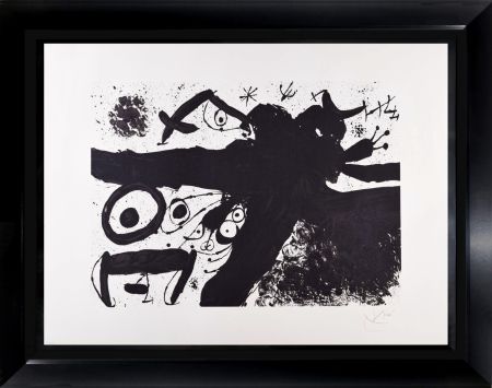 Lithographie Miró - Homage to Joan Prats (Special Edition Black&White)