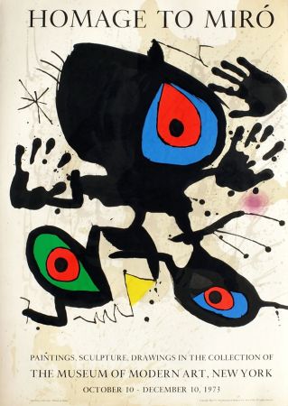 Keine Technische Miró - HOMAGE TO MIRO. Expo au MoMA de New York. 1973. Affiche originale.