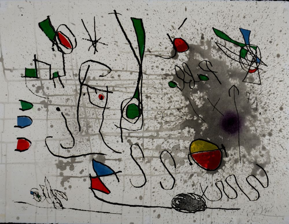 Stich Miró - Homage to Picasso, 1972 - Hand-signed