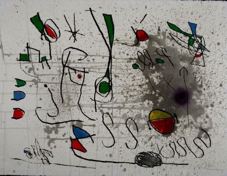 Stich Miró - Homage to Picasso, 1972 - Hand-signed