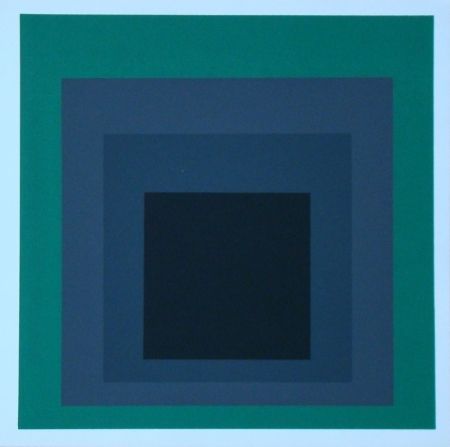 Siebdruck Albers - Homage to the Square - Grisaille and Patina, 1965