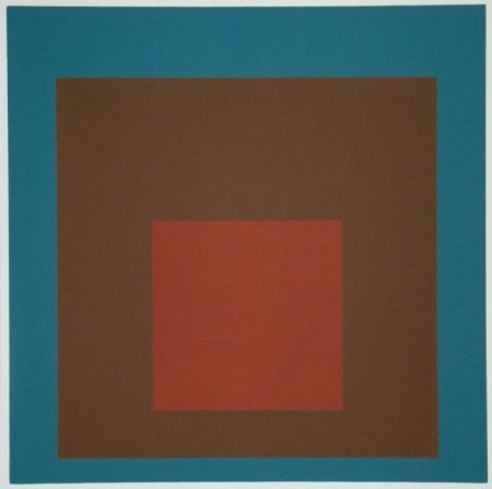 Siebdruck Albers - Homage to the Square at night, 1958