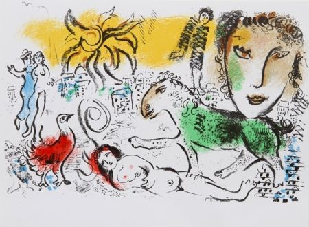 Lithographie Chagall - Homecoming