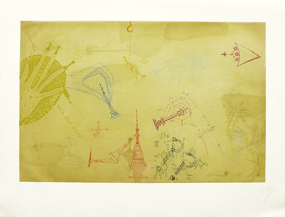 Radierung Und Aquatinta Ponç - Homenaje a Marcel Duchamp