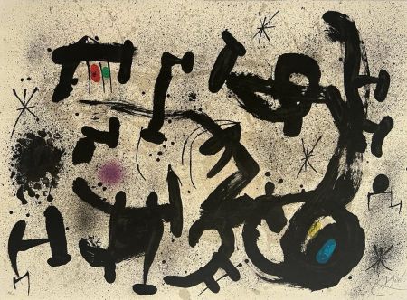 Lithographie Miró - Homenatge a Joan Prats 