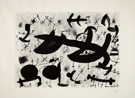 Lithographie Miró - Homenatge a Joan Prats