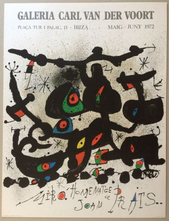 Plakat Miró - Homenatge a Joan Prats / Galerie Carl Van der Voort